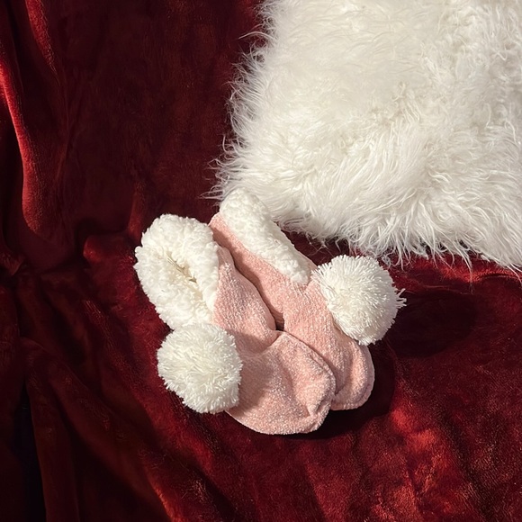 Pink and white No Slip slipper Socks - Picture 3 of 8